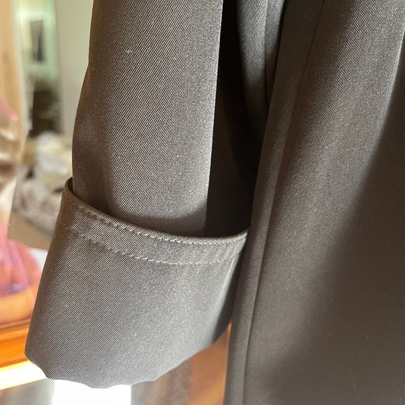 GALLERY BRAND BLACK ALL WEATHER DETACHABLE HOODED LONG COAT - Picture 3 of 9